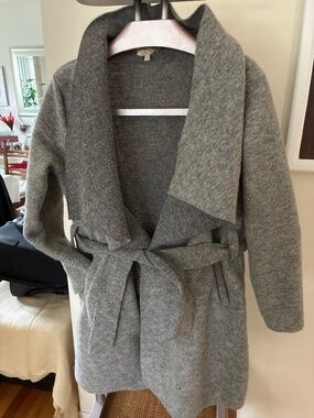Wool wrap coat